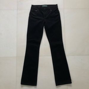 Ralph Lauren Modern Bootcut Black Corduroy Pants